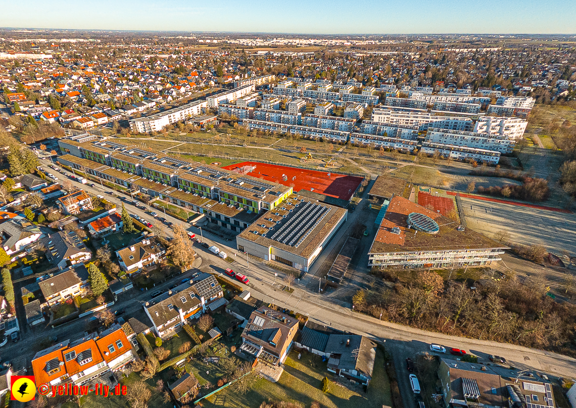 16.01.2023 - Luftbilder vom Marx-Zentrum und Gartenstadt Trudering